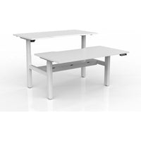 Agile 2-Column Electric Shared Desk - Cable Tray