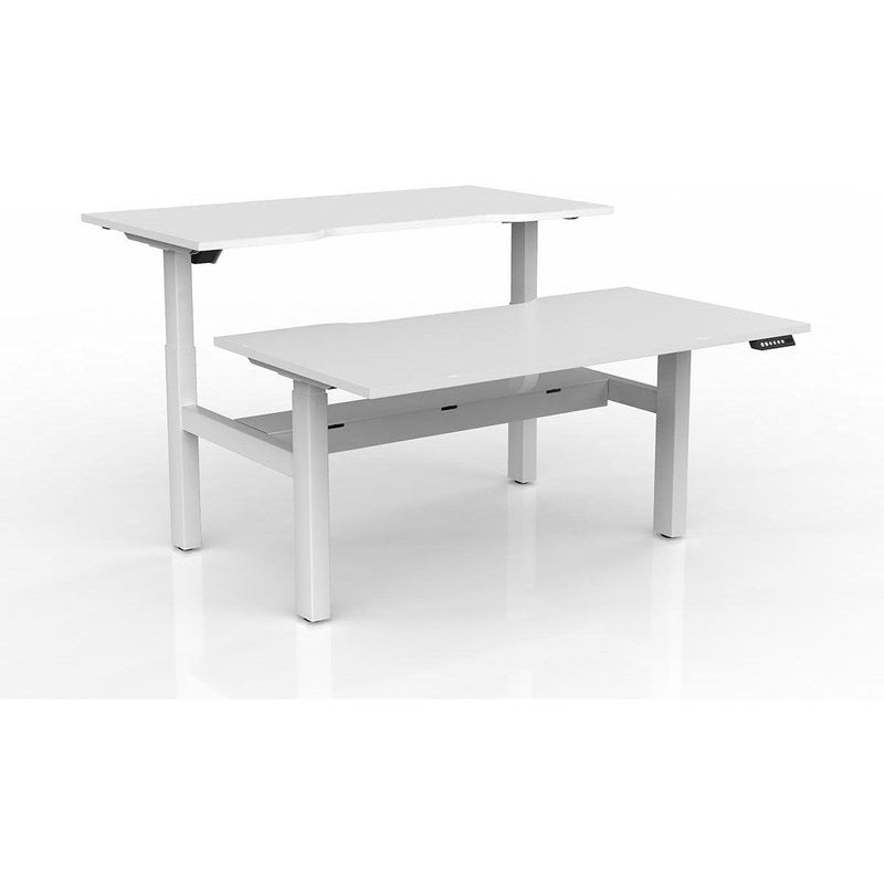 Agile 2-Column Electric Shared Desk - Cable Tray