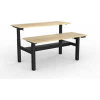 Agile 2-Column Electric Shared Desk - Cable Tray