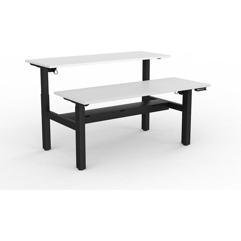 Agile 2-Column Electric Shared Desk - Cable Tray