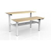 Agile 2-Column Electric Shared Desk - Cable Tray