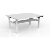 Agile 2-Column Electric Shared Desk - Cable Tray