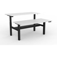 Agile 2-Column Electric Shared Desk - Cable Tray