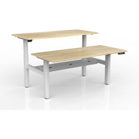 Agile 2-Column Electric Shared Desk - Cable Tray