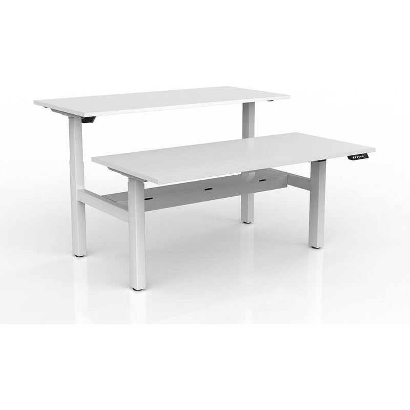 Agile 2-Column Electric Shared Desk - Cable Tray