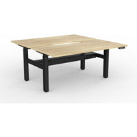 Agile 2-Column Electric Shared Desk - Cable Tray