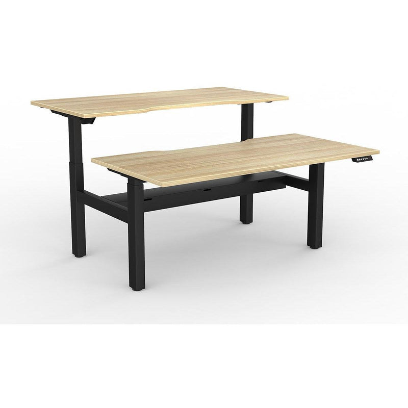 Agile 2-Column Electric Shared Desk - Cable Tray