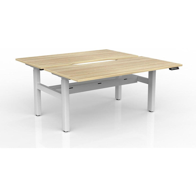 Agile 2-Column Electric Shared Desk - Cable Tray