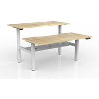 Agile 2-Column Electric Shared Desk - Cable Tray