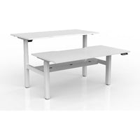 Agile 2-Column Electric Shared Desk - Cable Tray