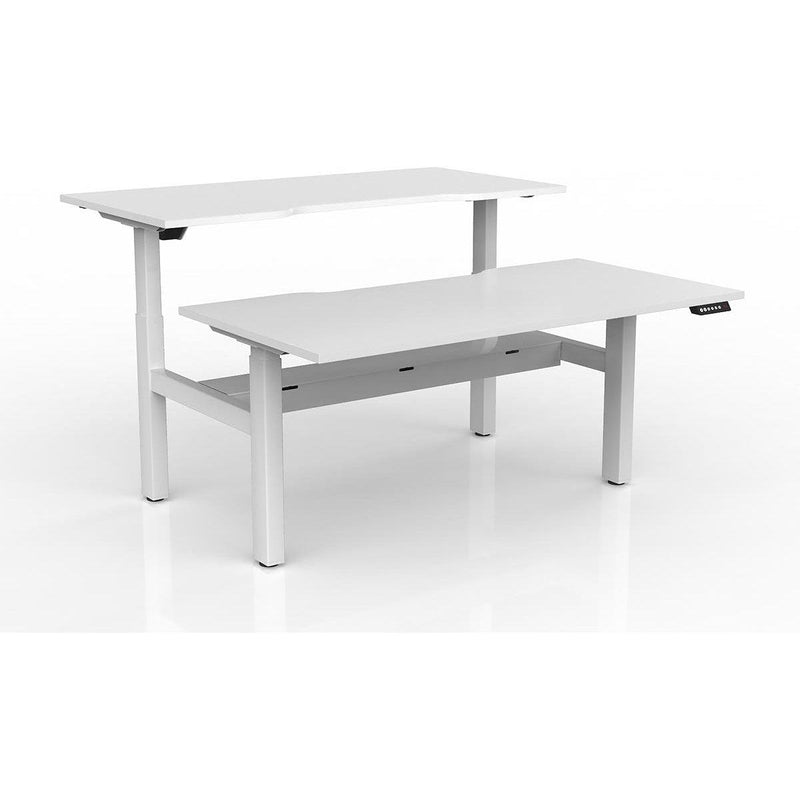 Agile 2-Column Electric Shared Desk - Cable Tray