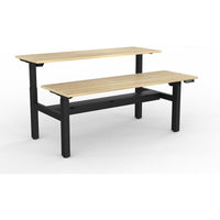 Agile 2-Column Electric Shared Desk - Cable Tray