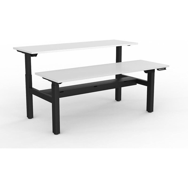 Agile 2-Column Electric Shared Desk - Cable Tray