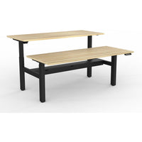 Agile 2-Column Electric Shared Desk - Cable Tray