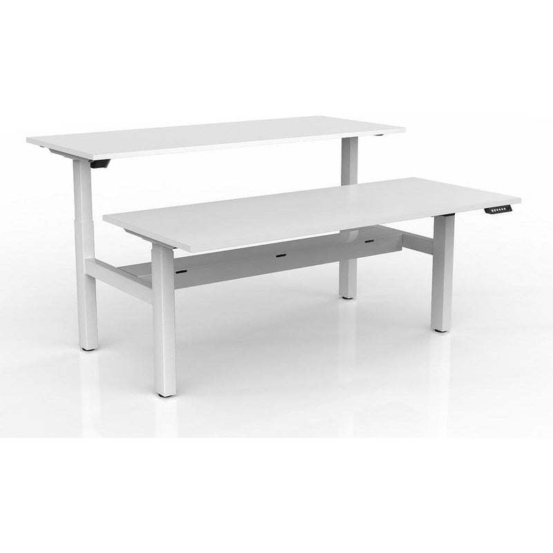 Agile 2-Column Electric Shared Desk - Cable Tray