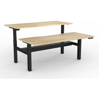 Agile 2-Column Electric Shared Desk - Cable Tray