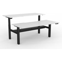 Agile 2-Column Electric Shared Desk - Cable Tray