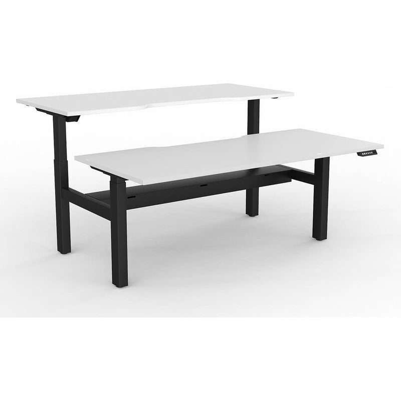 Agile 2-Column Electric Shared Desk - Cable Tray