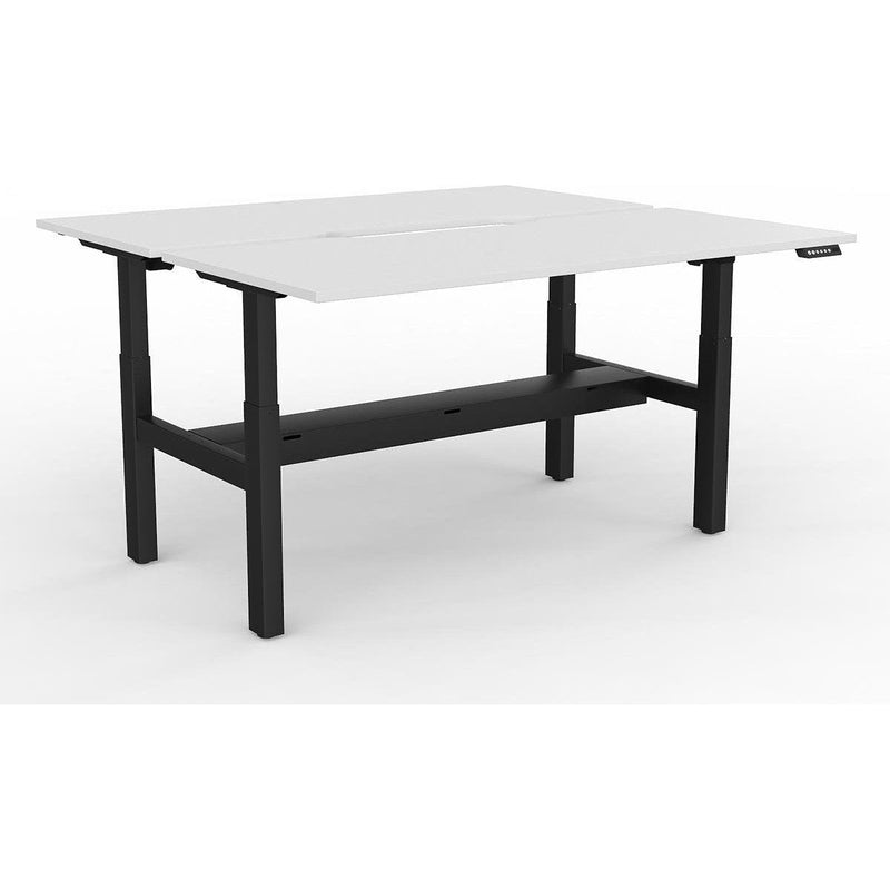 Agile 2-Column Electric Shared Desk - Cable Tray