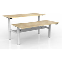 Agile 2-Column Electric Shared Desk - Cable Tray