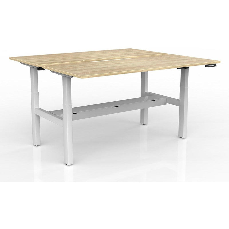 Agile 2-Column Electric Shared Desk - Cable Tray