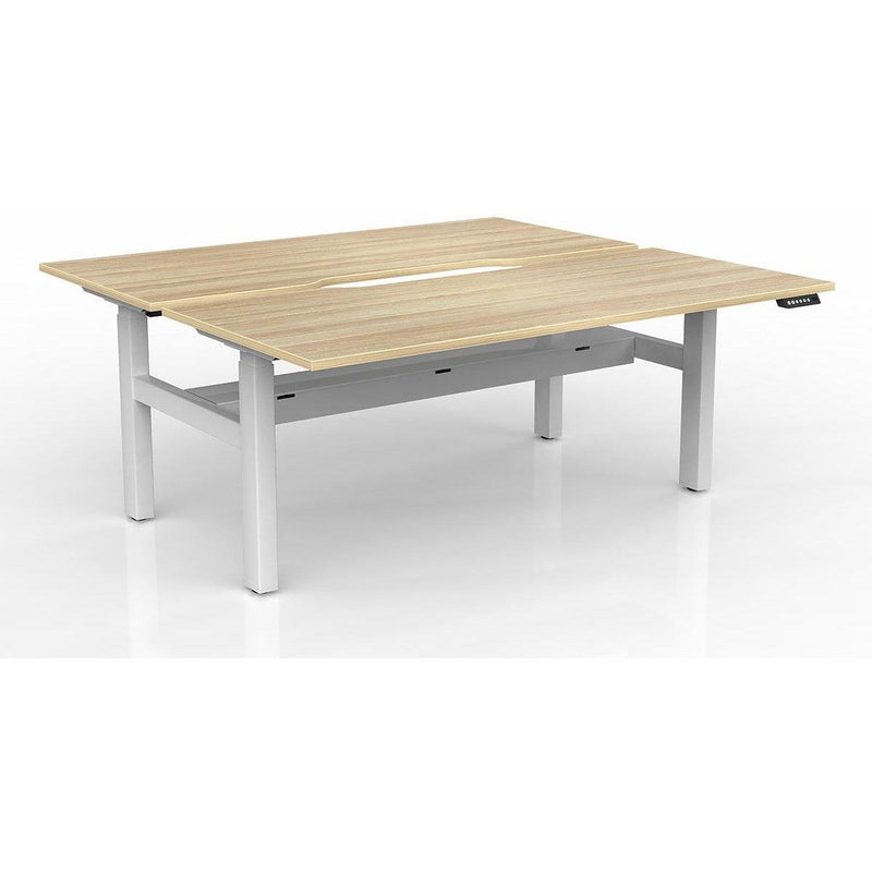 Agile 2-Column Electric Shared Desk - Cable Tray