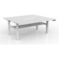 Agile 2-Column Electric Shared Desk - Cable Tray