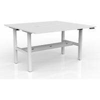 Agile 2-Column Electric Shared Desk - Cable Tray