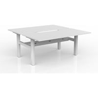 Agile Fixed Height Shared Desk - Cable Tray