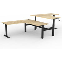 Agile Winder Adjust 90° Shared Workstation