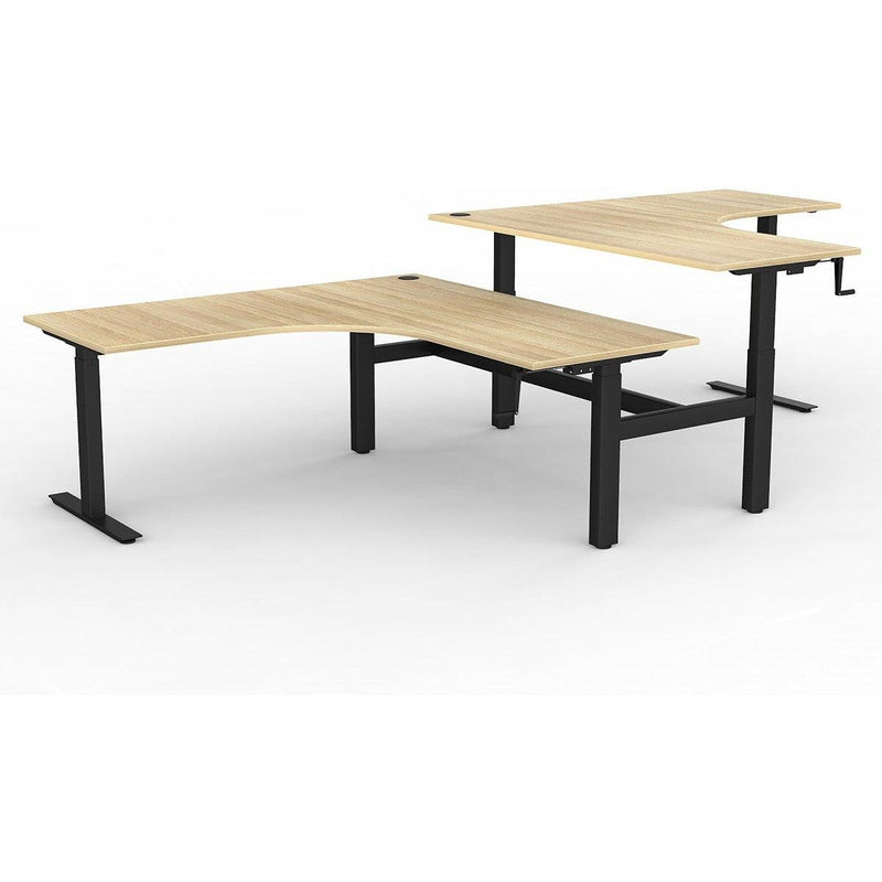 Agile Winder Adjust 90° Shared Workstation