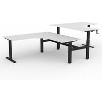 Agile Winder Adjust 90° Shared Workstation