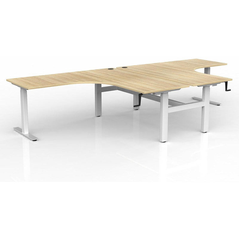 Agile Winder Adjust 90° Shared Workstation