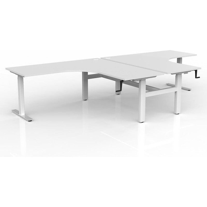 Agile Winder Adjust 90° Shared Workstation