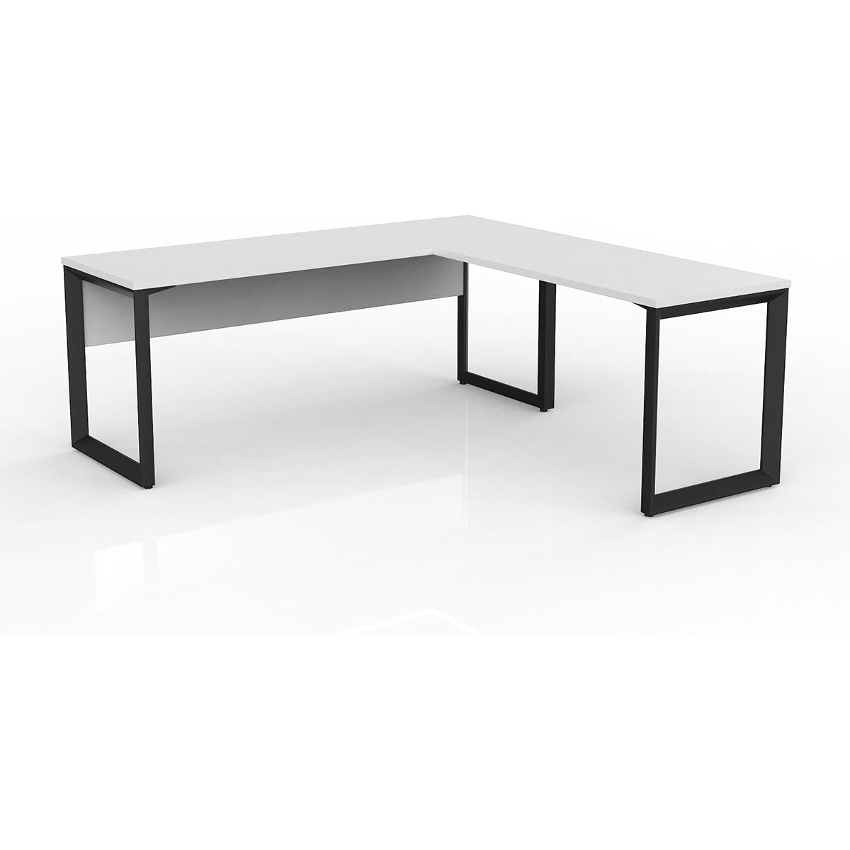 Anvil Desk with Return and Modesty - Right Hand