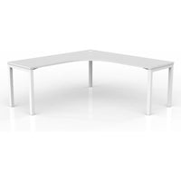 Axis Single 90-degree Workspace - White Worktop