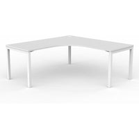 Axis Single 90-degree Workspace - White Worktop