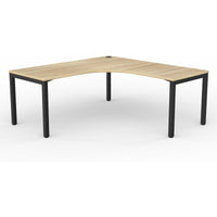Axis Single 90-degree Workspace - New Oak Worktop