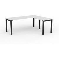 Axis Desk with Return - White Worktop