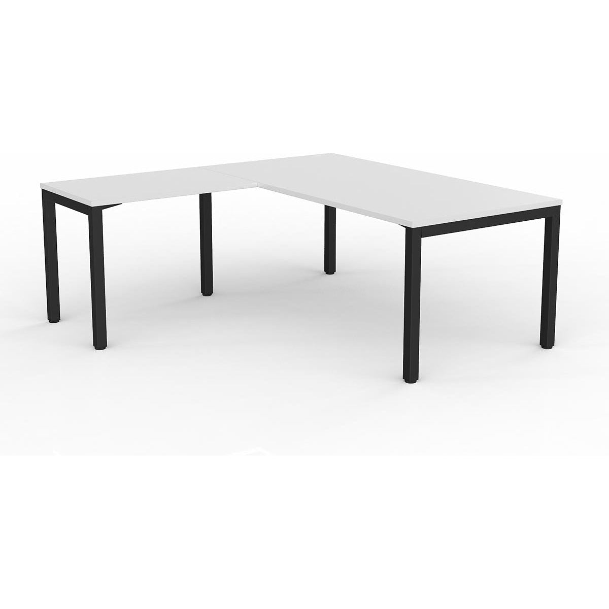 Axis Desk with Return - White Worktop-Elite Office Furniture