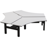 Agile+ Electric Height Adjustable 120 Degree Workstation