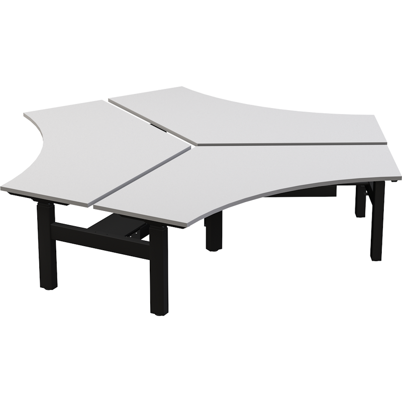 Agile+ Electric Height Adjustable 120 Degree Workstation