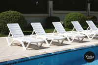 Aqua Sunlounger 3 Piece Package with Side Table