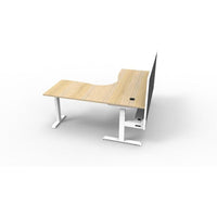 BOOST Plus + Electric Height Adjustable Corner Workstation