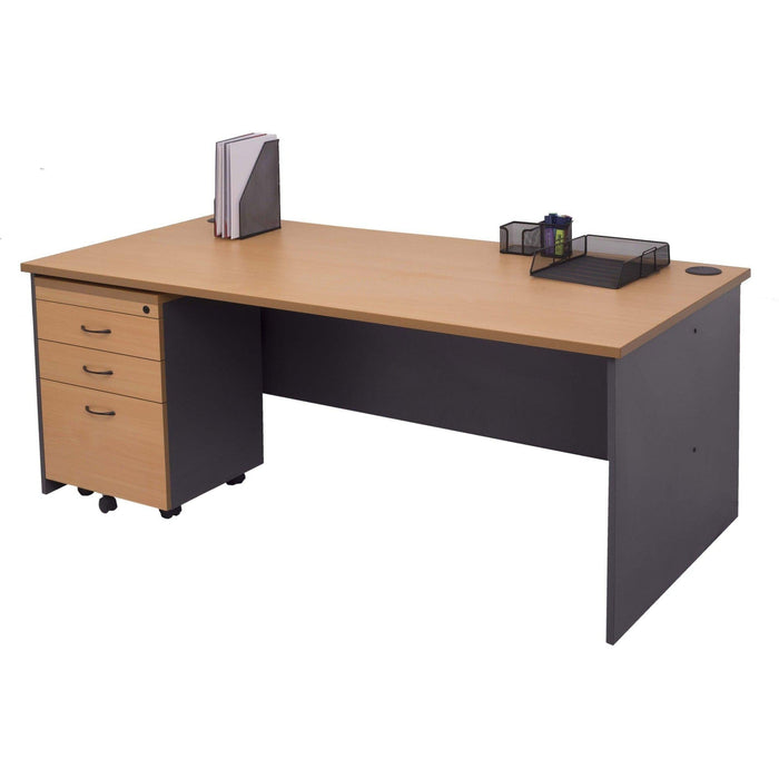 Rapid Worker Desk with Mobile Pedestal