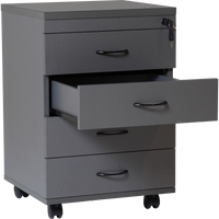 Rapid Worker Mobile Pedestal - 4 Drawer