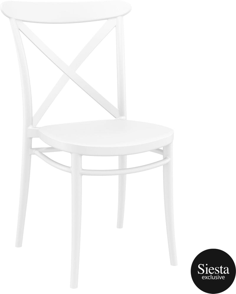 9 Piece Balcony Setting with Cross Chairs