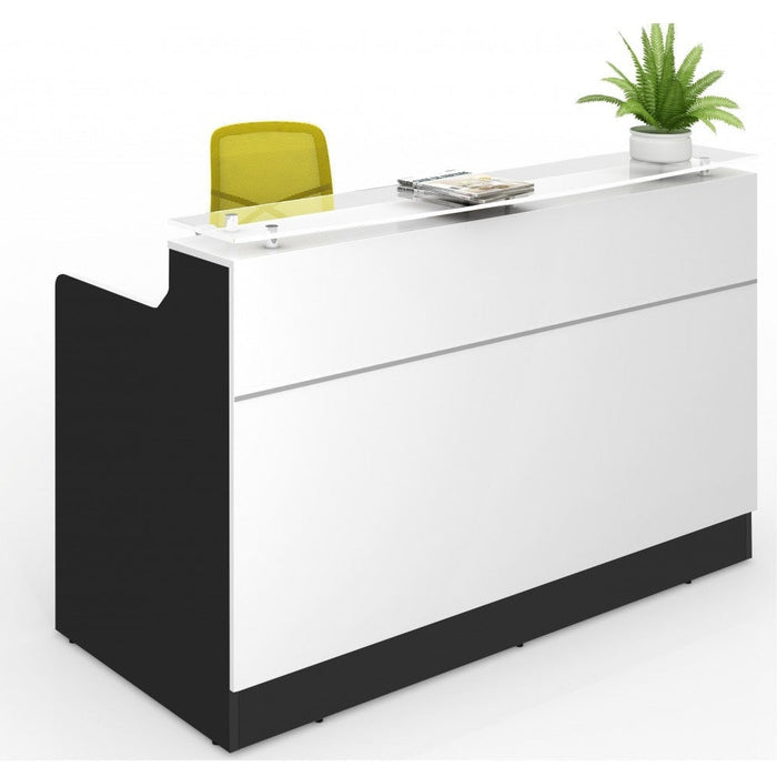 Classic Reception Counter - White/Charcoal
