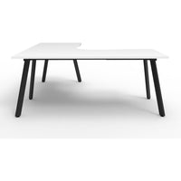 Eternity Leg Corner Workstation - 1 Person - White