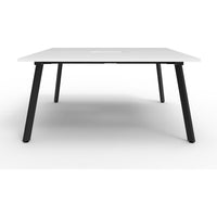 Eternity 2 Person Double Sided Workstation - White